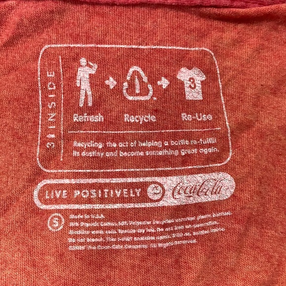 DISTRESSED COKE VNECK T-SHIRT - Picture 7 of 7